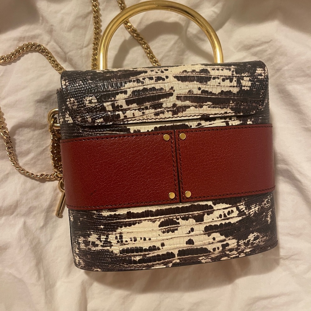 Chloe Mini Bag with Gold Handle - Picture 8 of 14